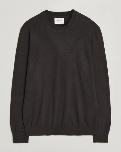 NN07 Ted Merino Crew Neck Pullover Deep Truffle