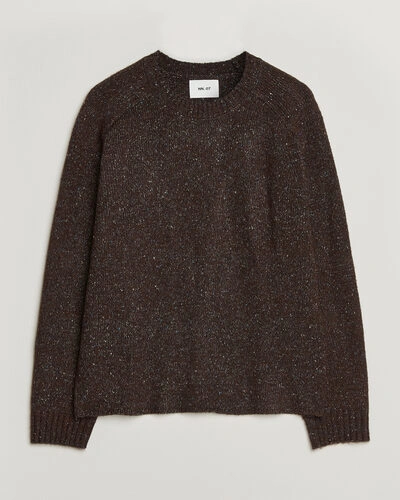 NN07 Jim Neps Wool Knitted Sweater Deep Truffle