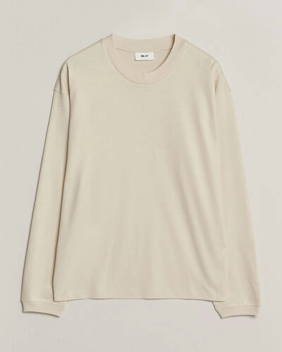 NN07 Lionel Suvin Cotton Long Sleeve T-Shirt Ivory