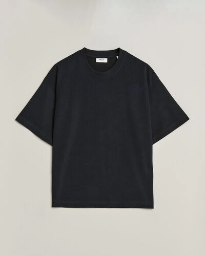 NN07 David Heavy Crew Neck T-Shirt Black