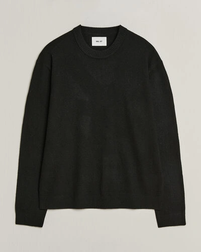 NN07 Raz Lambswool Knitted Sweater Black