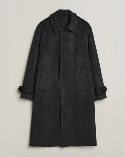 NN07 Gibson Wool/Cashmere Coat Dark Grey