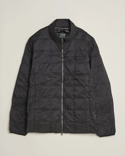 TAION High Neck Full Zip Lightweight Down Jacket Black