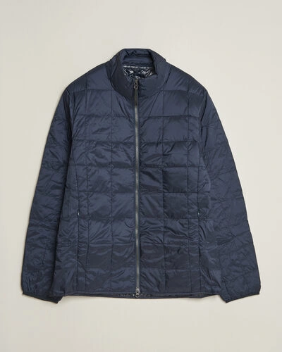 TAION High Neck Full Zip Lightweight Down Jacket Dark Navy