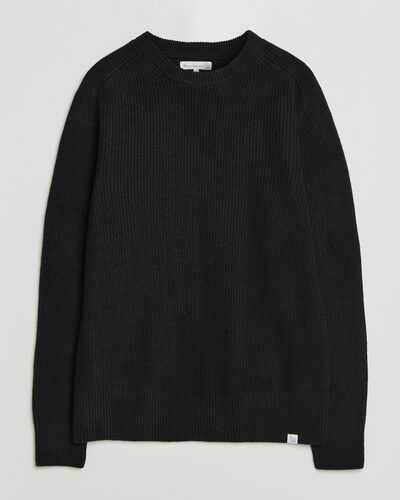 Merz b. Schwanen Merino/Cashmere Knitted Sweater Deep Black