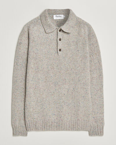 Harley Of Scotland Donegal Wool Polo Machair