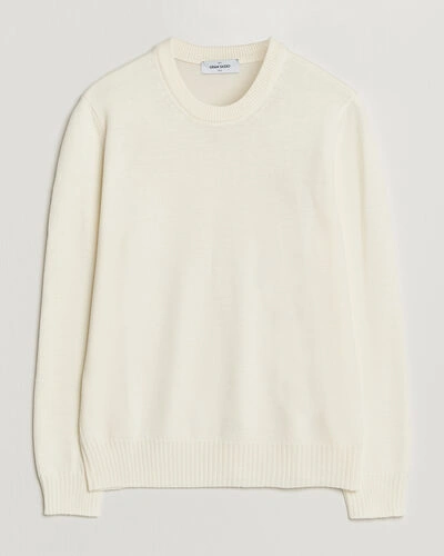Gran Sasso Merino Knitted Crew Neck Cream