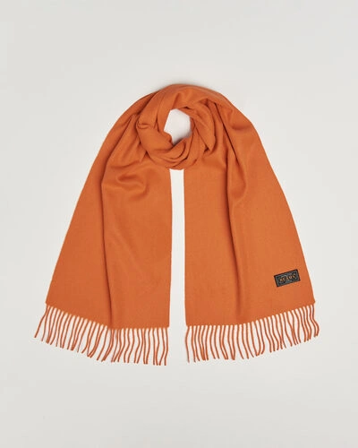 BEAMS PLUS Cashmere Scarf Orange