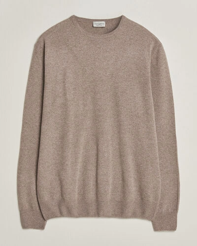 Morgano Wool/Cashmere Crewneck Walnut