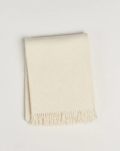 Ralph Lauren Home Jax Wool/Cashmere Throw Blanket True Cream