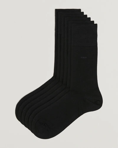 CDLP 6-Pack Mid Length Socks Black