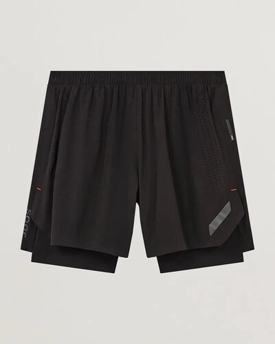 SOAR Running Dual Run Shorts Black