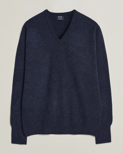 William Lockie Rob Lambswool V-Neck Astra