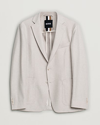 BOSS BLACK Hanry Wool Patch Pocket Blazer Open White