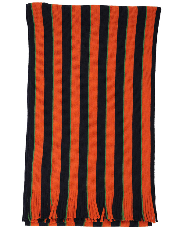 Herr | Gents Winterscarf Clubstripe Orange Lime One Size | Amanda Christensen | Gents Winterscarf Clubstripe Orange Lime One Size