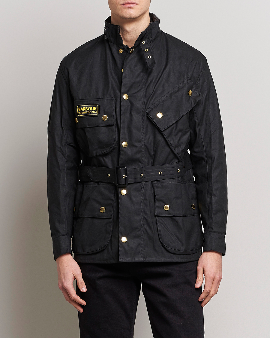 Herr | Vaxade jackor | Barbour International | International Original Jacket Black
