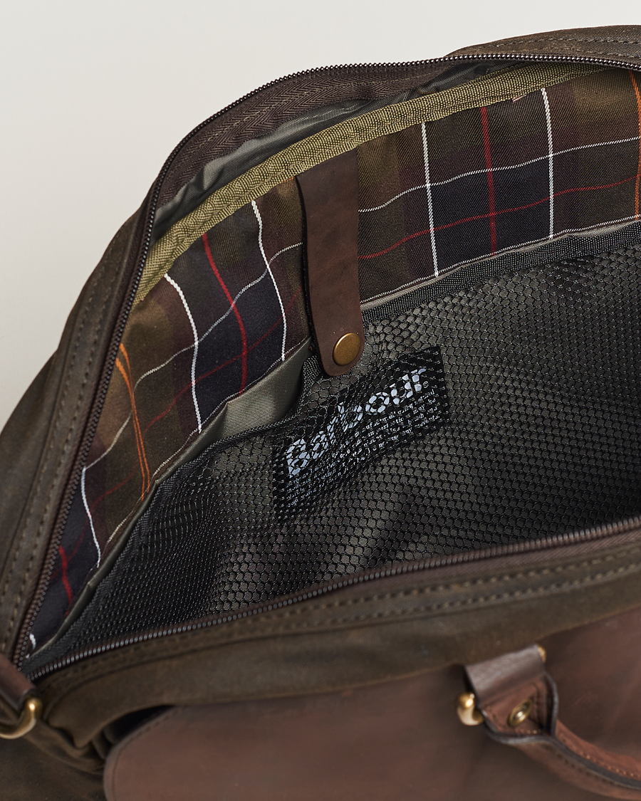 Herr | Väskor | Barbour Lifestyle | Wax Leather Briefcase Olive