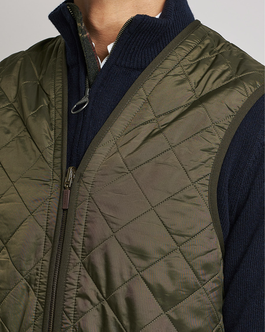 Herr | Västar | Barbour Lifestyle | Quilt Waistcoat/Zip-In Liner Olive