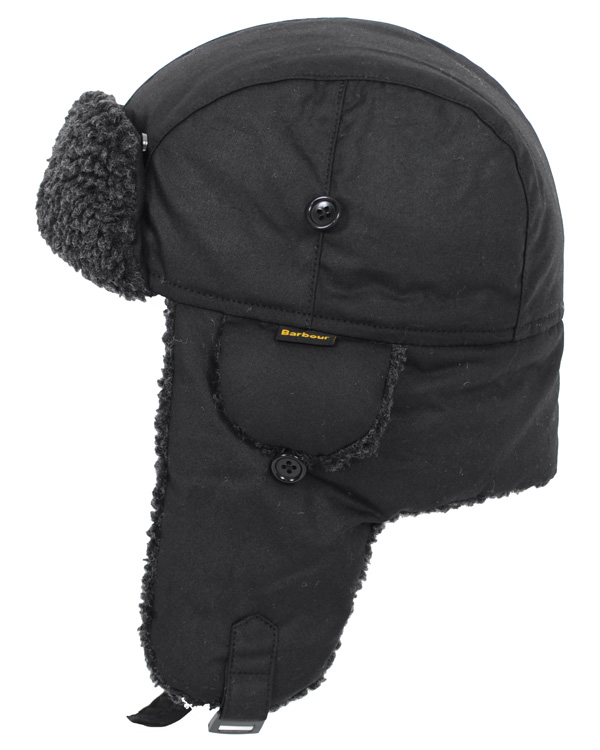 Herr | Fleece Lined Hunter Hat Black | Barbour | Fleece Lined Hunter Hat Black