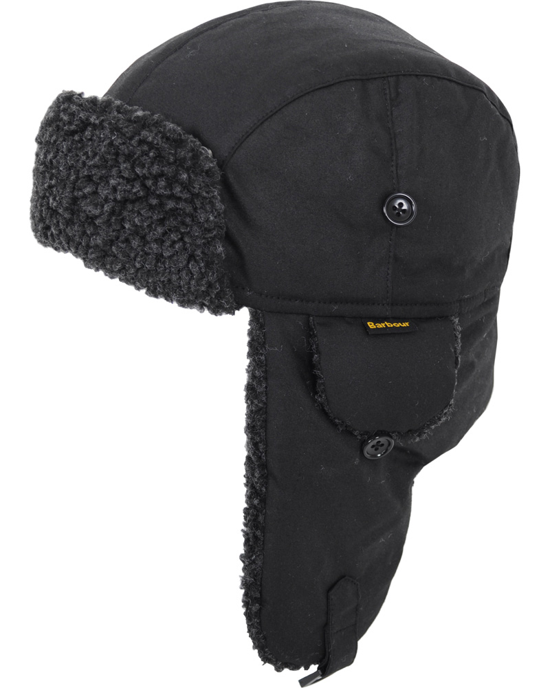 Herr | Fleece Lined Hunter Hat Black | Barbour | Fleece Lined Hunter Hat Black