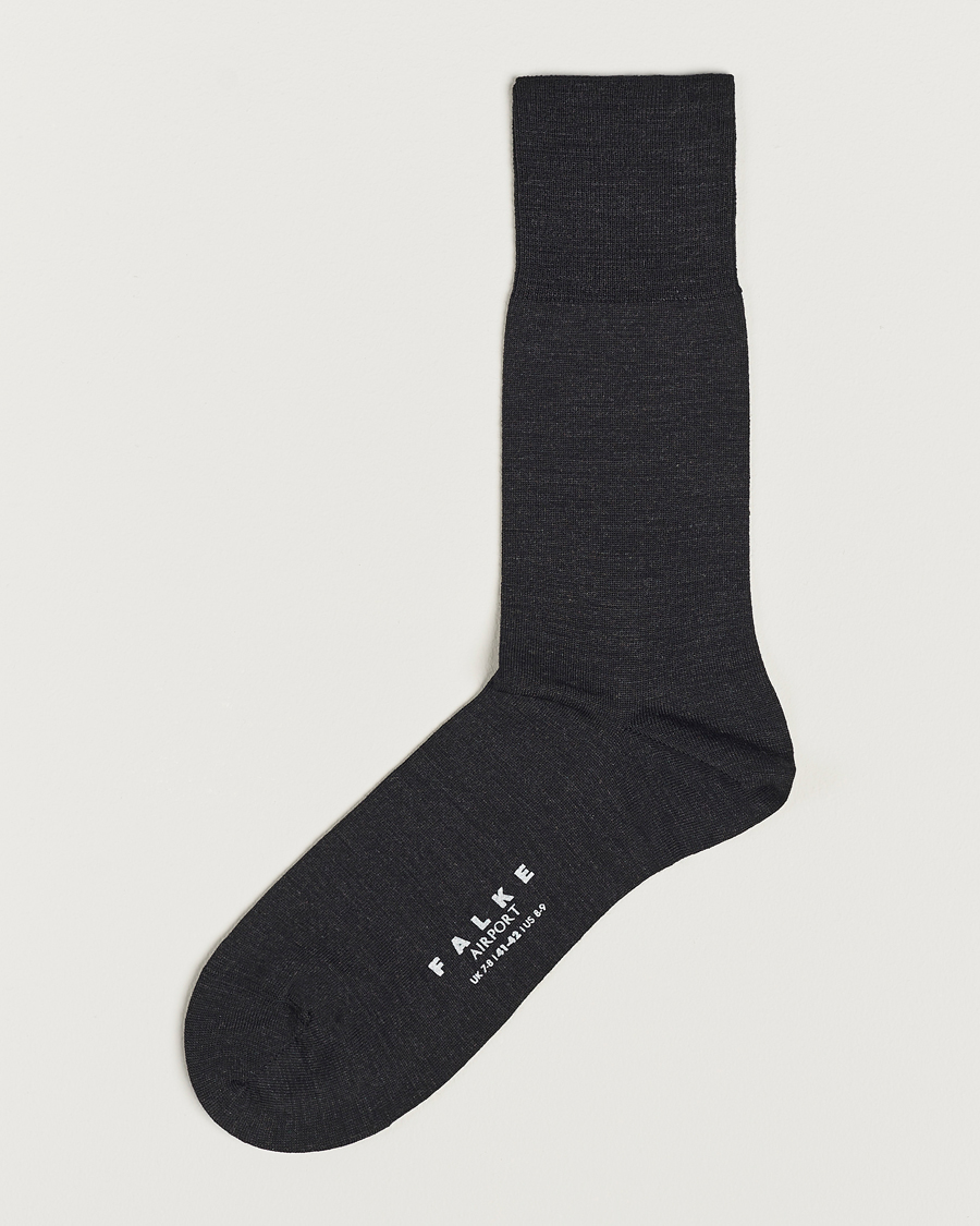 Herr | Underkläder | Falke | Airport Socks Anthracite Melange