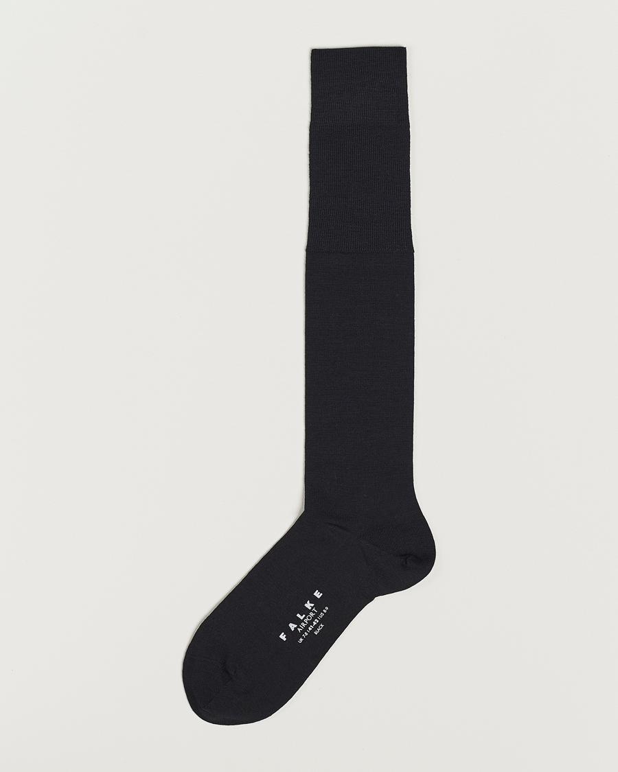 Herr | Underkläder | Falke | Airport Knee Socks Black 41-42