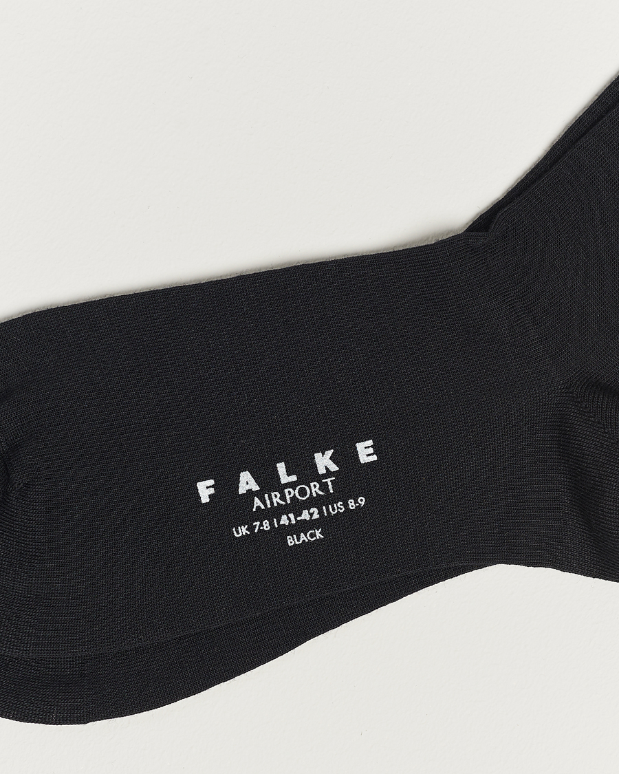 Herr | Underkläder | Falke | Airport Knee Socks Black
