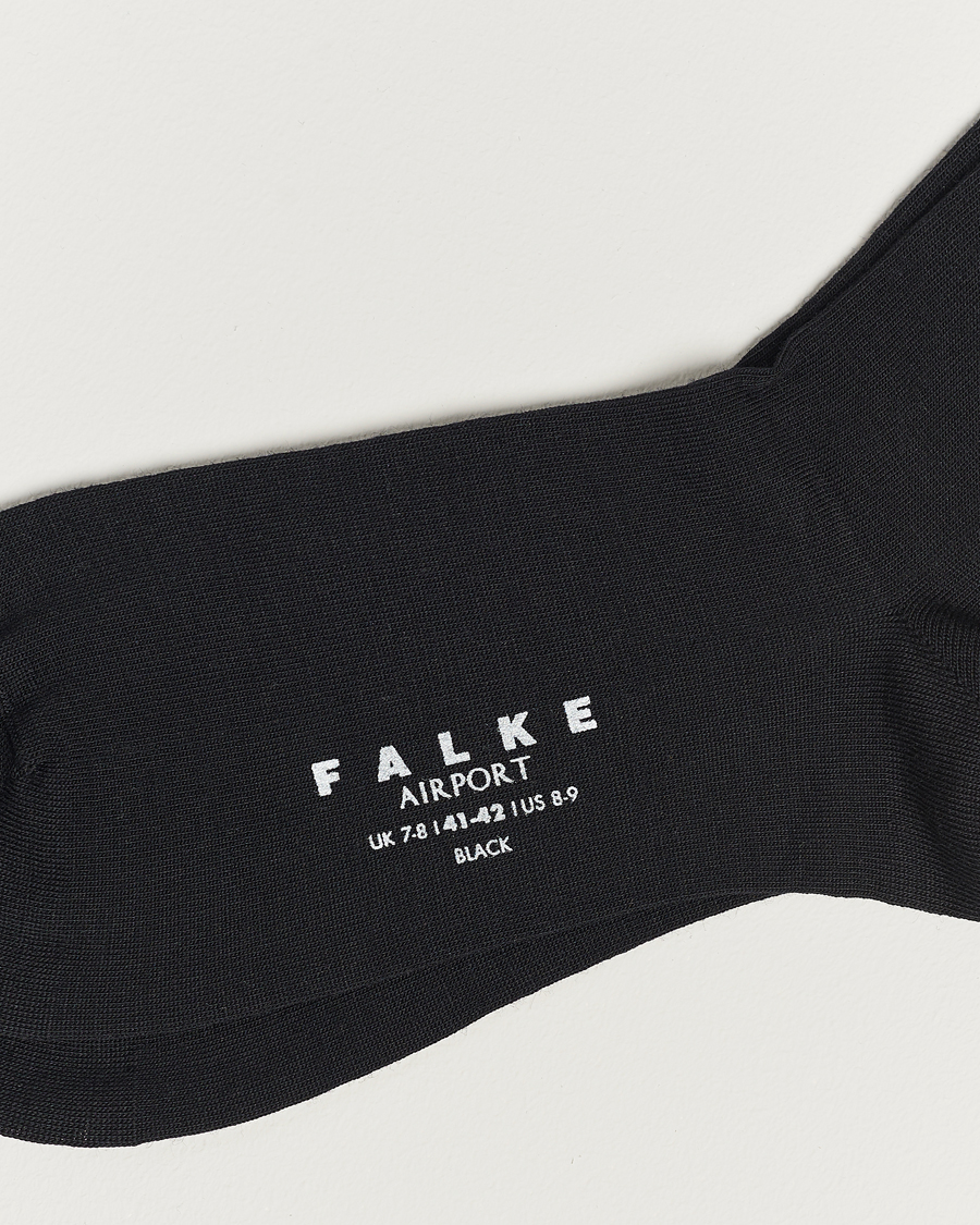 Herr | Kläder | Falke | Airport Knee Socks Black