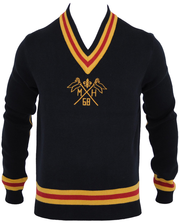 Herr | Tröjor | Morris | Cricket embo V-neck Navy