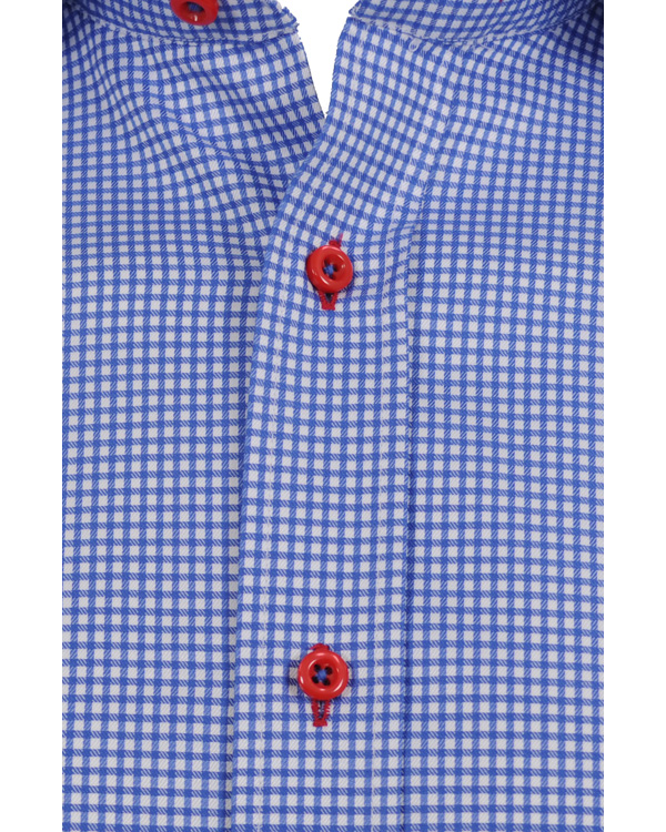 Herr | Skjortor | Oscar of Sweden | Skjorta Slim Fit Blå Ruta