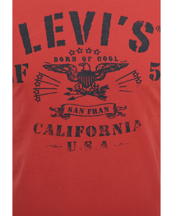 Herr | T-Shirts | Levi's | Levis SS Eagle 53 Logo Tee Sun Down Red