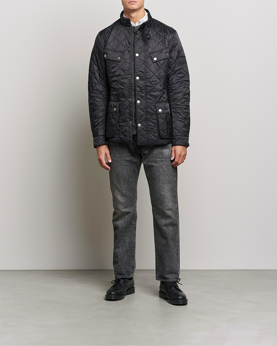 Herr | Jackor | Barbour International | Ariel Quilted Jacket Black