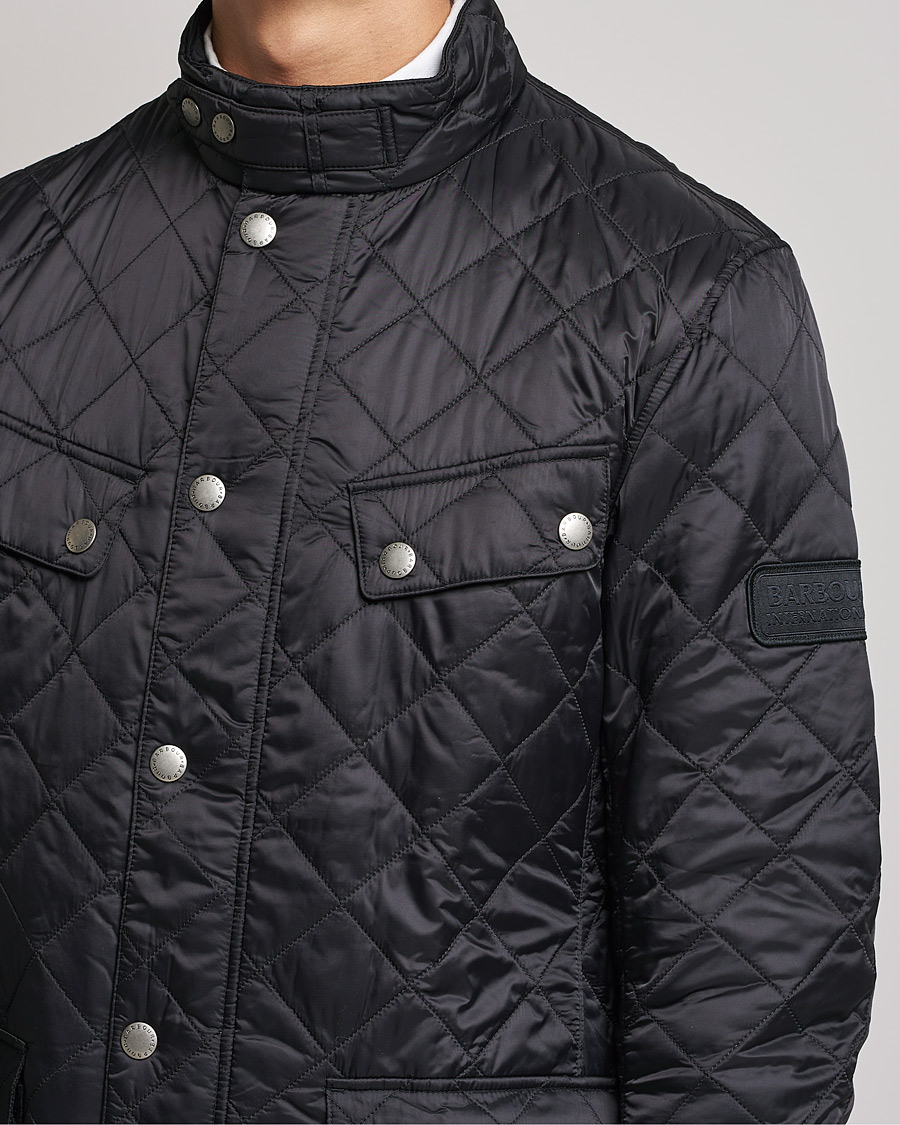 Herr | Jackor | Barbour International | Ariel Quilted Jacket Black