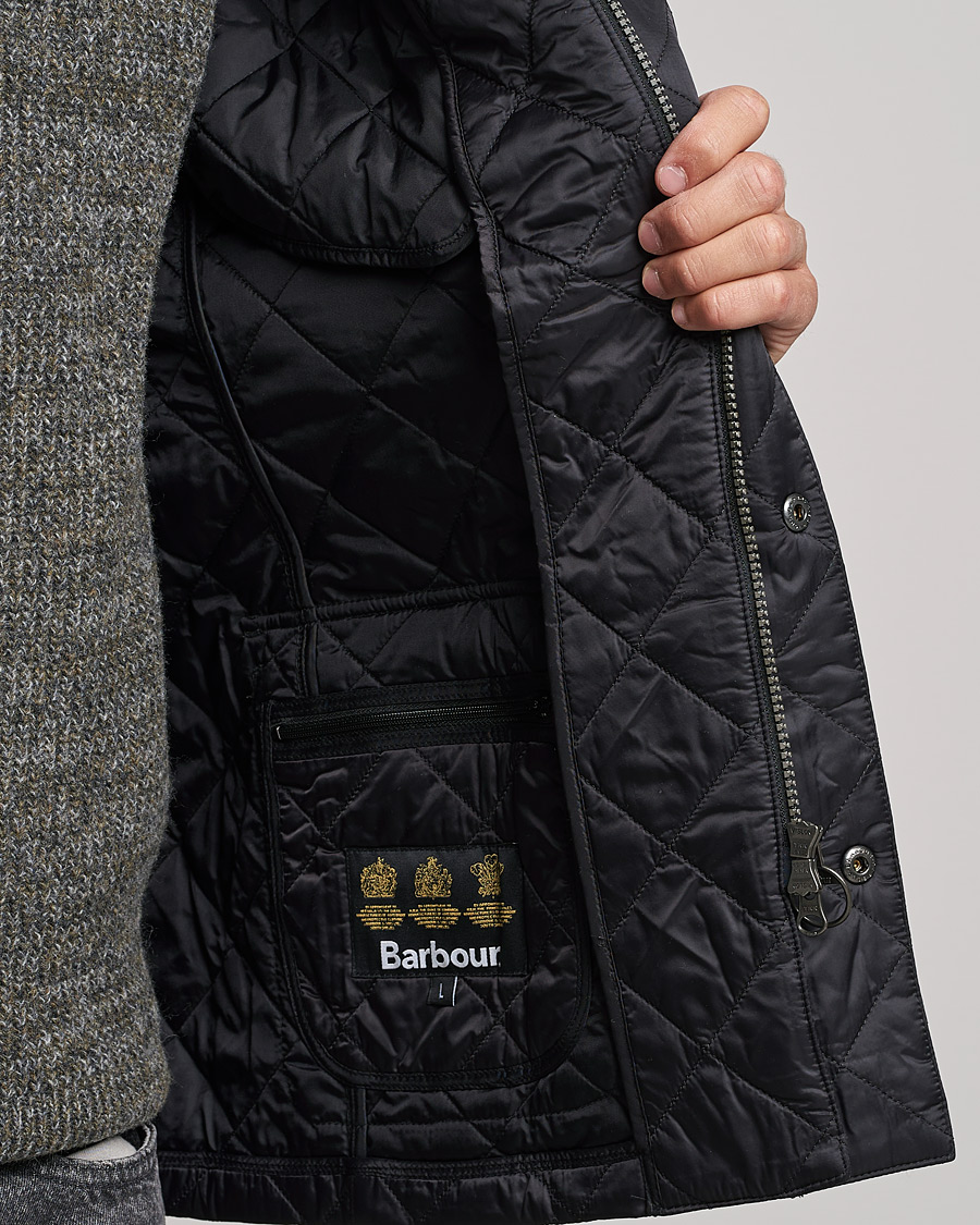 Herr | Jackor | Barbour International | Ariel Quilted Jacket Black