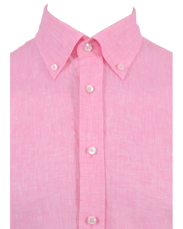 Herr | Skjortor | Oscar of Sweden | Oscar Slim Fit Skjorta Linne Rosa