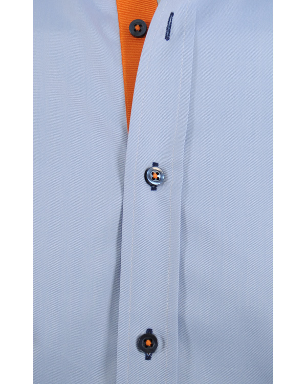 Herr | Skjortor | Oscar of Sweden | Oscar Slim Fit Skjorta Blå Marin Kontrast