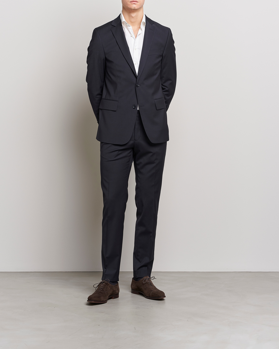 Herr | Byxor | Oscar Jacobson | Dave Trousers Navy