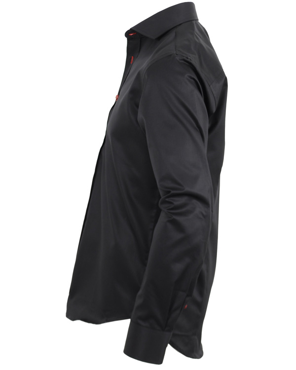 Herr | Skjortor | Oscar of Sweden | Oscar Slim Fit Skjorta Svart Kontrast M