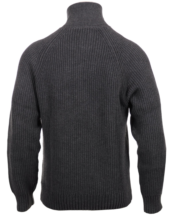Herr | Tröjor | Boomerang | Grinda Halfzip Raglan Sweater Grey Melange