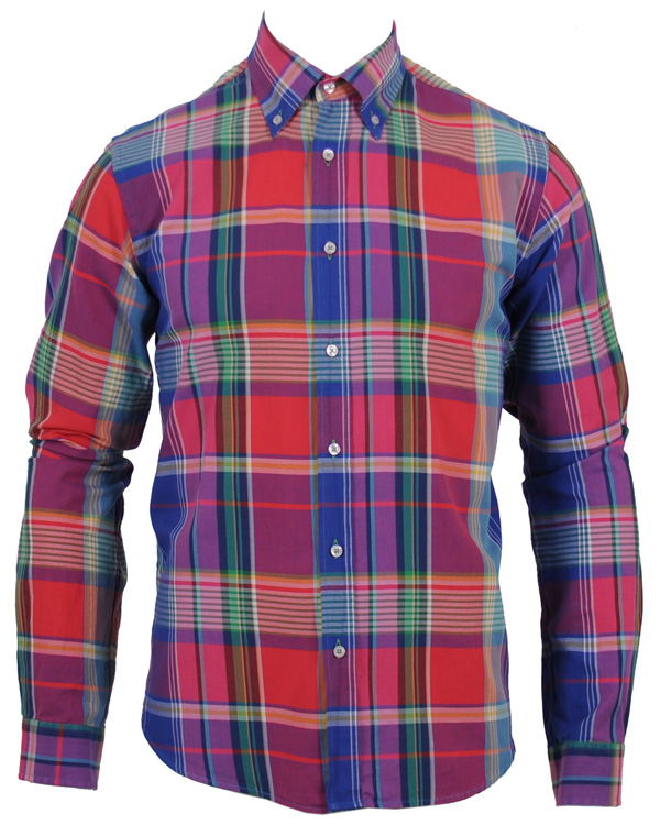 Herr | Skjortor | Oscar of Sweden | Oscar Slim Fit Skjorta Signal Red Check