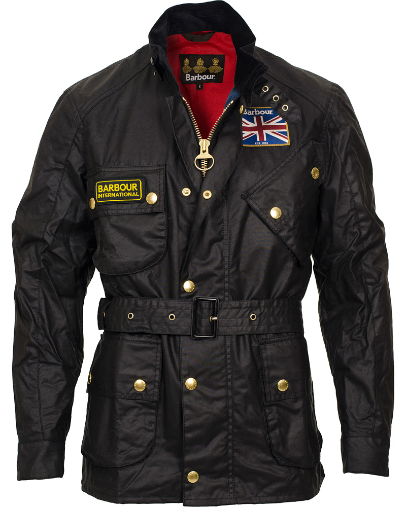 Herr | Jackor | Barbour International | Union Jack International Jacket Black