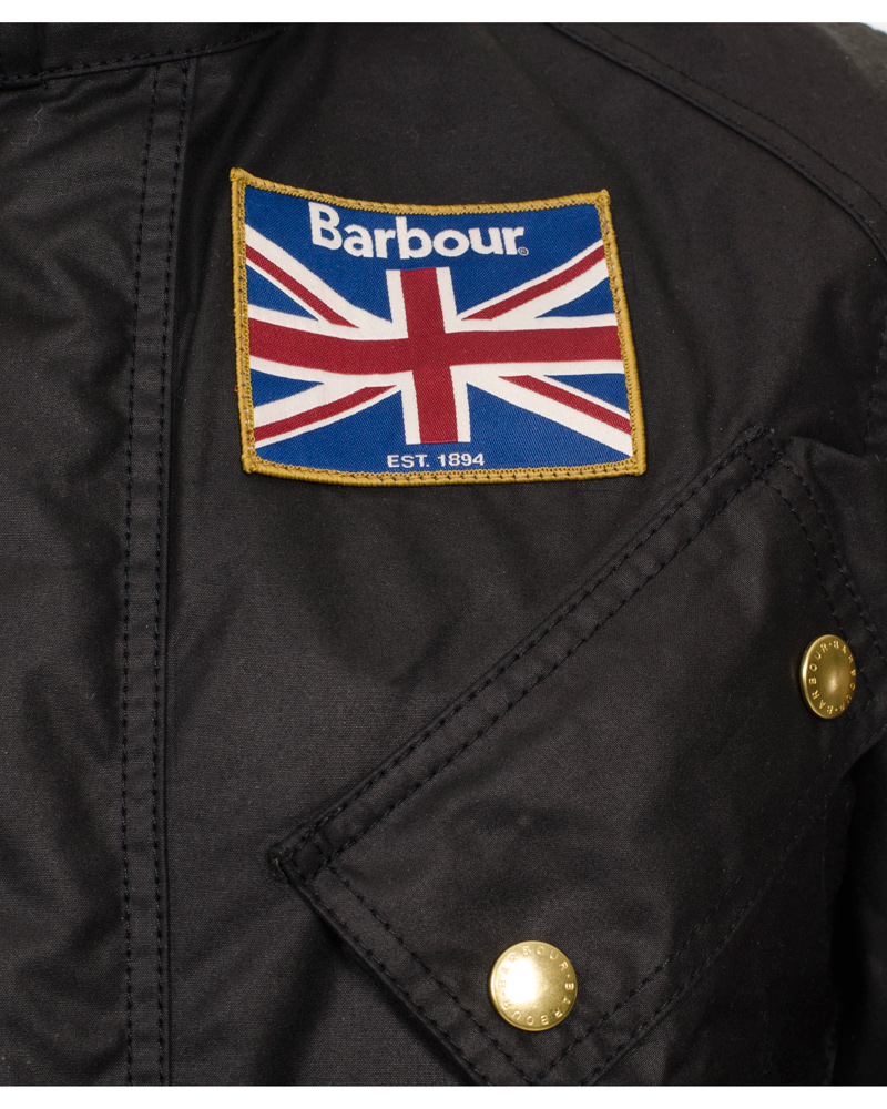 Herr | Jackor | Barbour International | Union Jack International Jacket Black