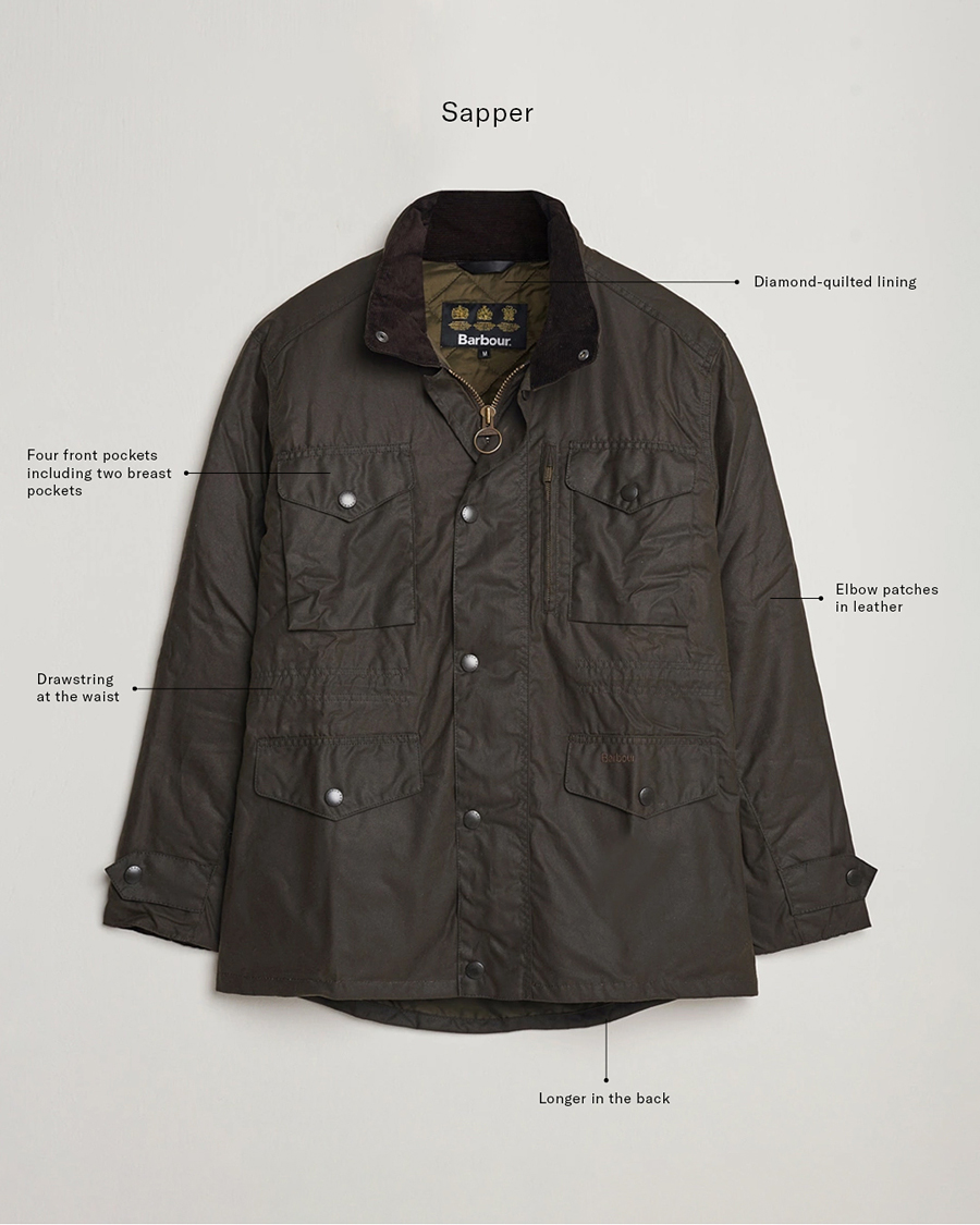 Herr | Jackor | Barbour Lifestyle | Sapper Jacket Olive