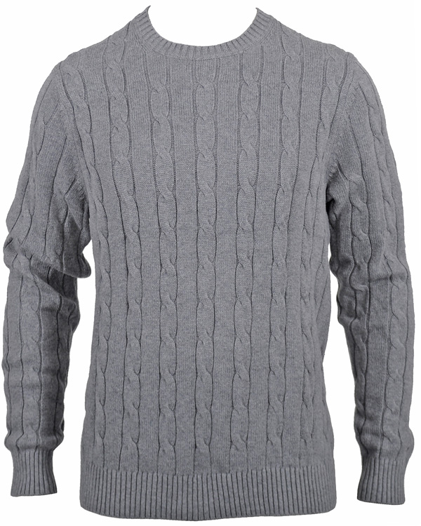 Herr | Tröjor | Tommy Hilfiger | Classic Cable C-Nk Cf Silver Fog