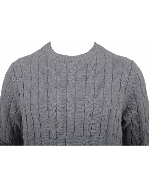 Herr | Tröjor | Tommy Hilfiger | Classic Cable C-Nk Cf Silver Fog