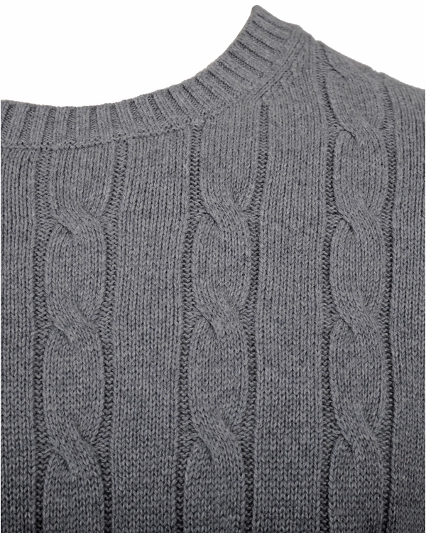 Herr | Tröjor | Tommy Hilfiger | Classic Cable C-Nk Cf Silver Fog