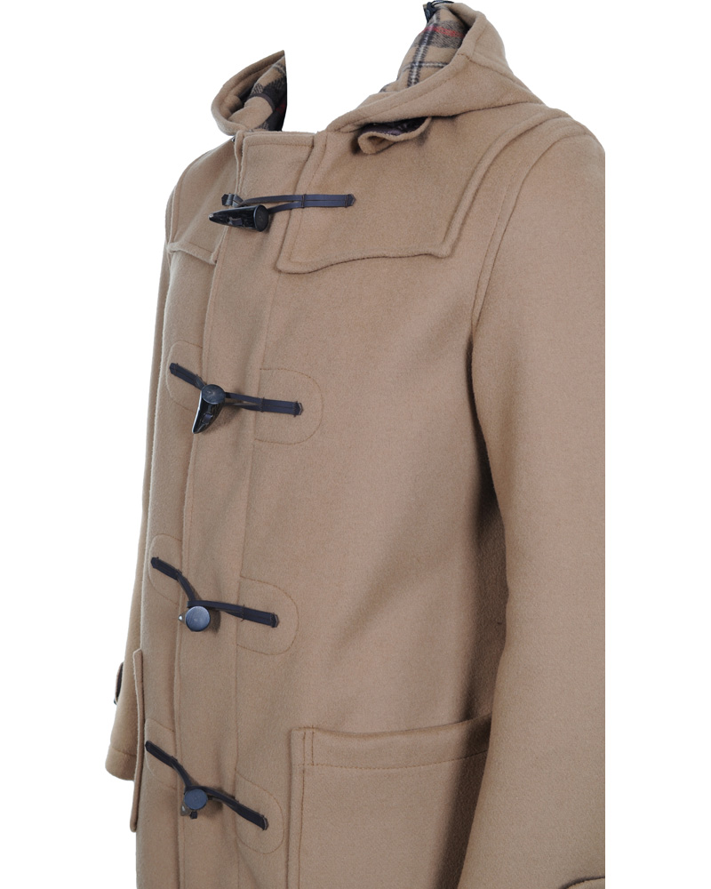 Herr | Jackor | Gloverall | Mens Mid Length Duffle Coat M3251C New Tan