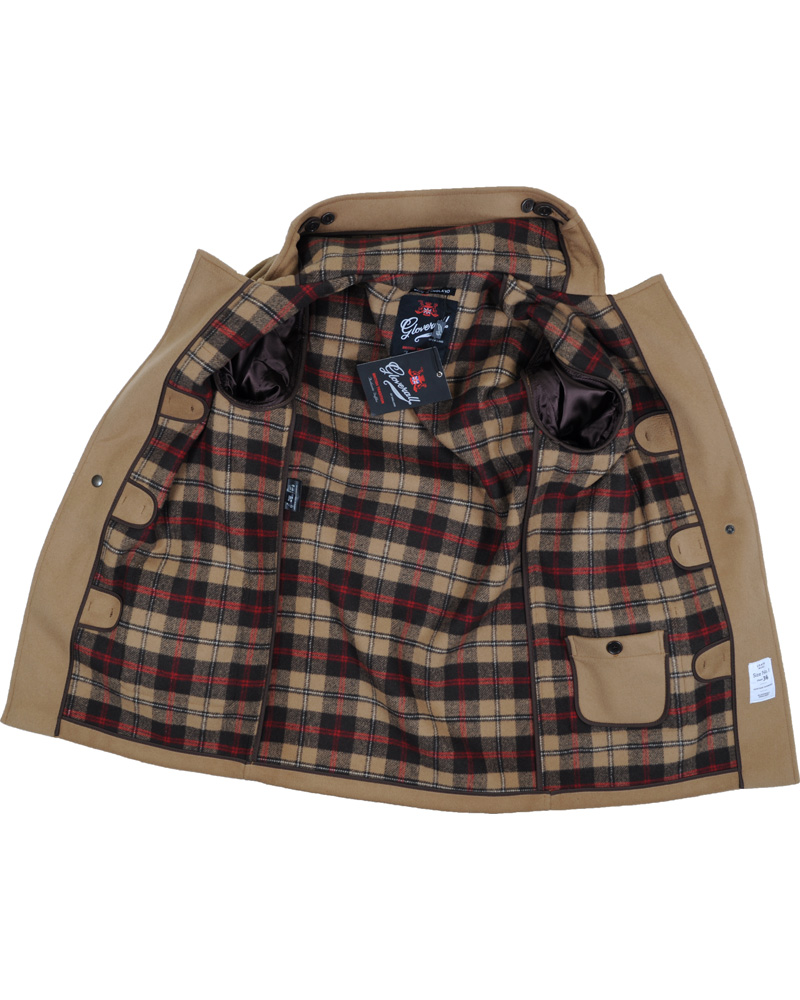 Herr | Jackor | Gloverall | Mens Mid Length Duffle Coat M3251C New Tan