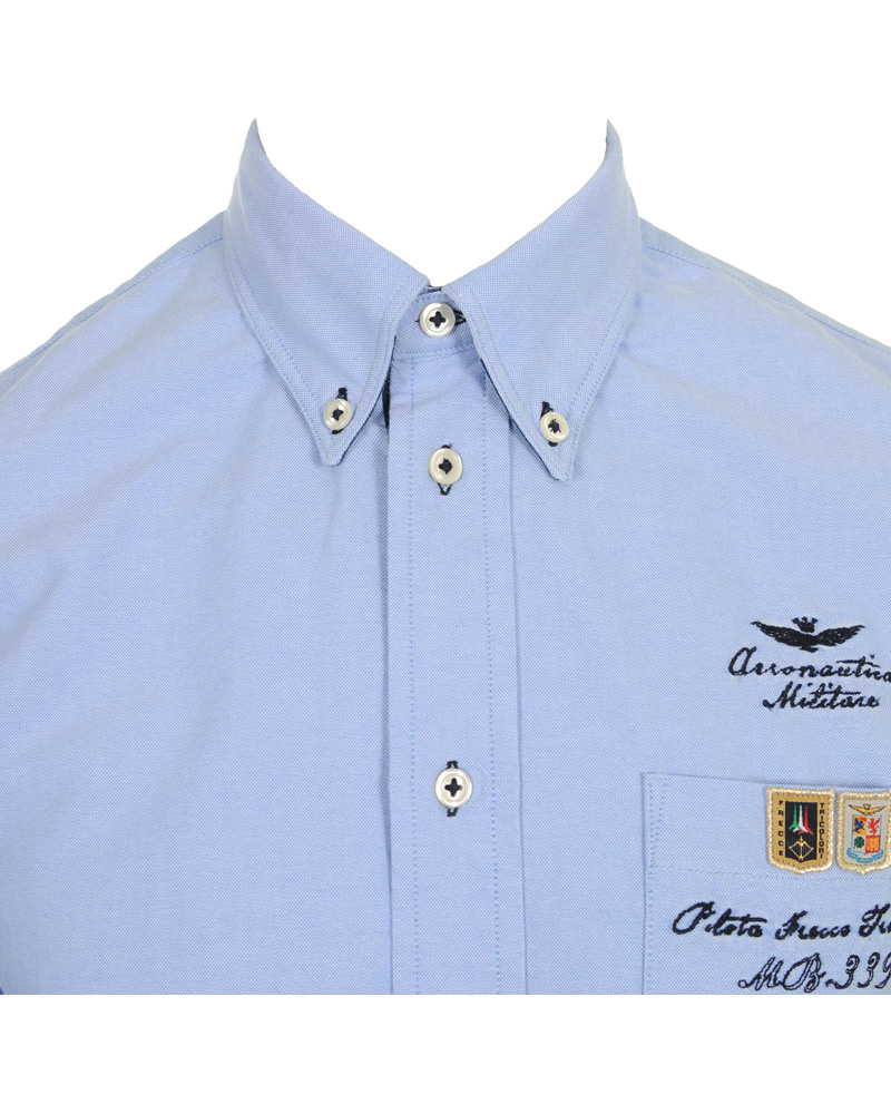 Herr | Skjortor | Aeronautica Militare | Camicia M.L CA574 Shirt Blue