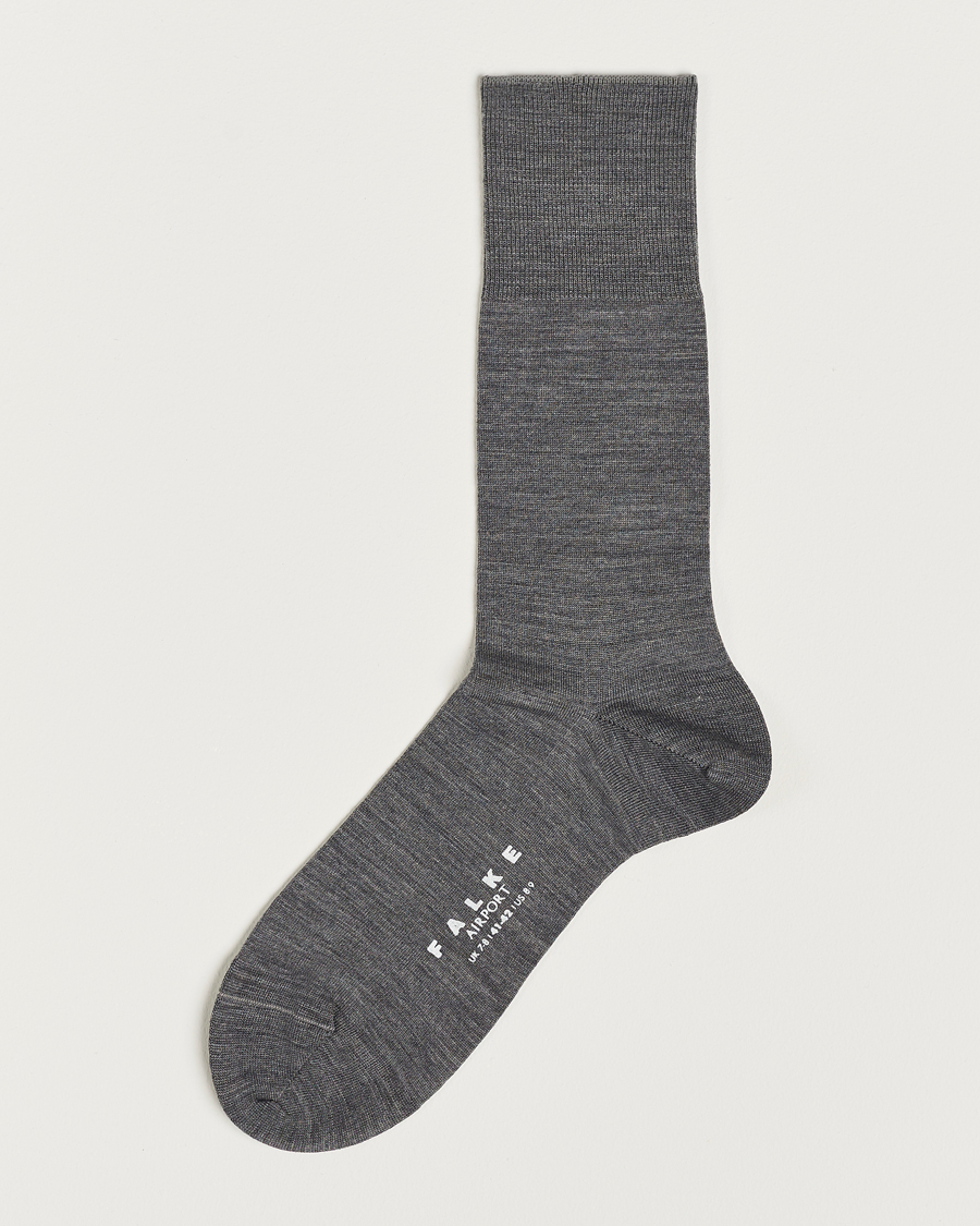 Herr |  | Falke | Airport Socks Grey Melange